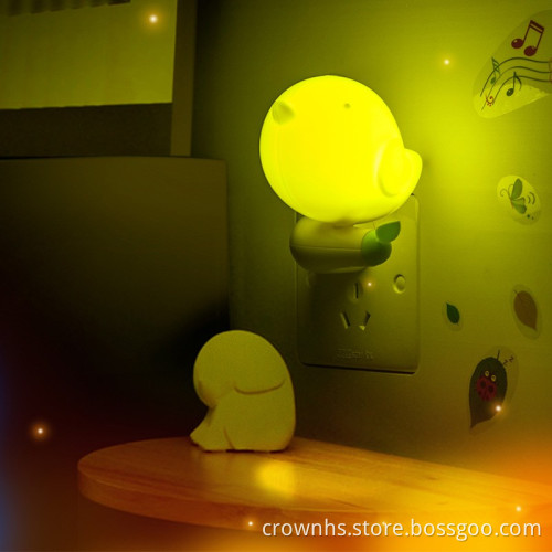 New AC Plug Bird AC110-220V Wall Socket Light-control Sensor LED Night Light Bedroom lamp